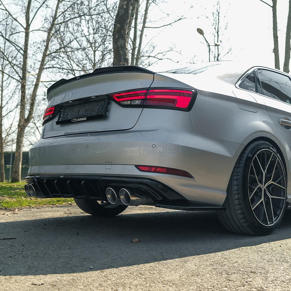 Heckdiffusor kompatibel mitAudi A3 8V FL Limo 2016–2020 Rear Valance