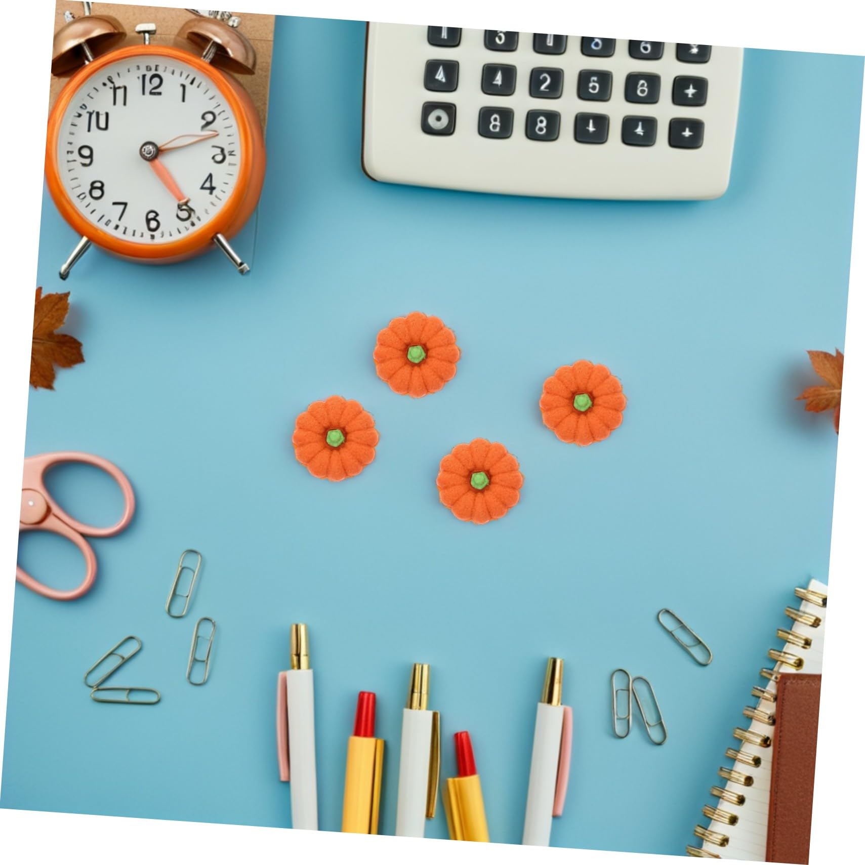 WOONEKY 80 Stück 3d-kürbis Radiergummi Kleiner Orange Radierer für Herbst Halloween Klassenzimmer Belohnung für Schüler