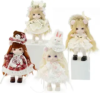 MiMiA（ミミア）：夢幻プリンセスハウス MJD関節ブラインドドールシリーズ 約16cm フィギュア 塗装済み プレゼント（フルセット）