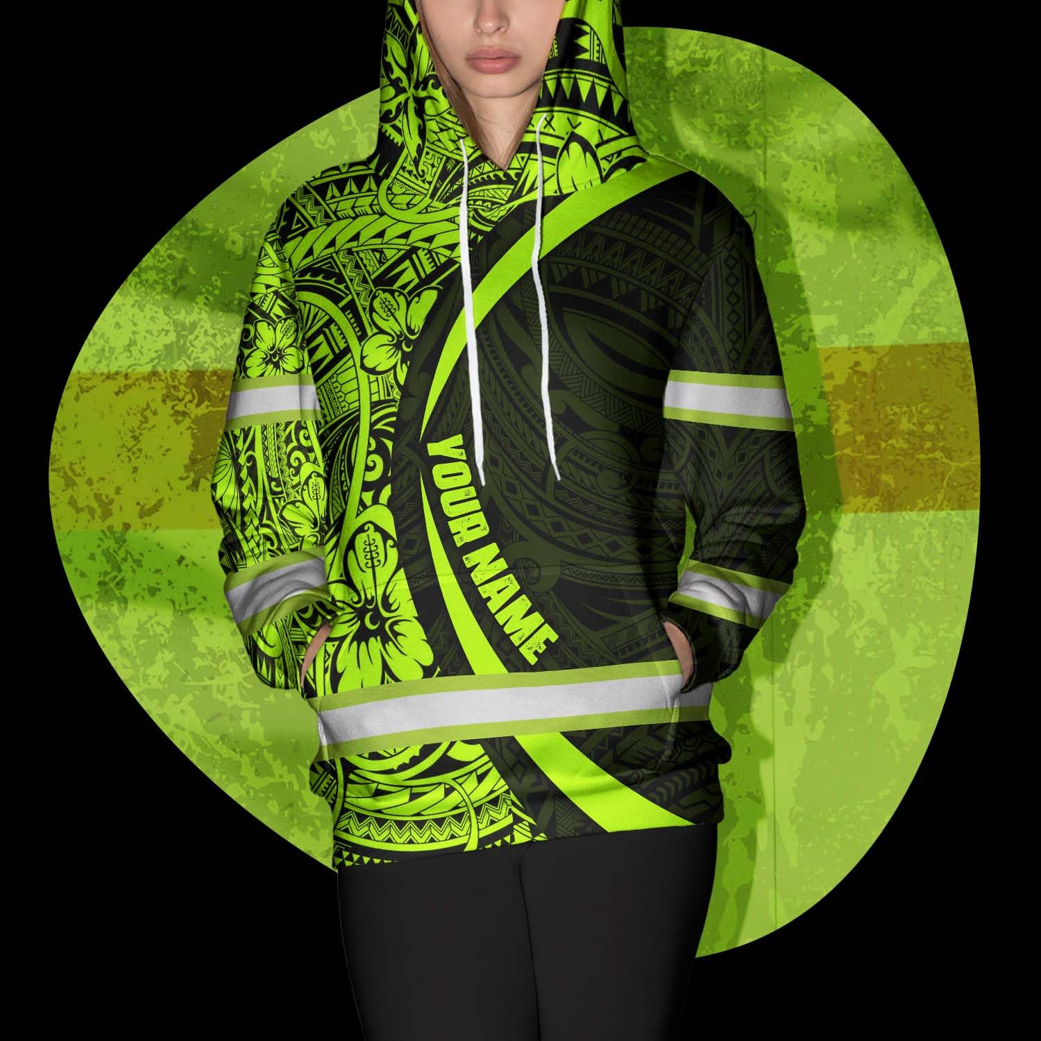 Matedecor Matedecor Skull High Visibility Shirt Men Reflective Safety Shirts US Flag Custom Name Workwear, Runners, Walkers, Patriotic in use