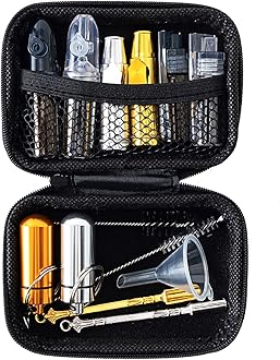 UXHLP Portable Spice Dispenser, Leak-proof Metal Spice Jar, Mini Kitchen Spice Set, Sealed Storage Container for Spices during Travel and Outdoor Camping