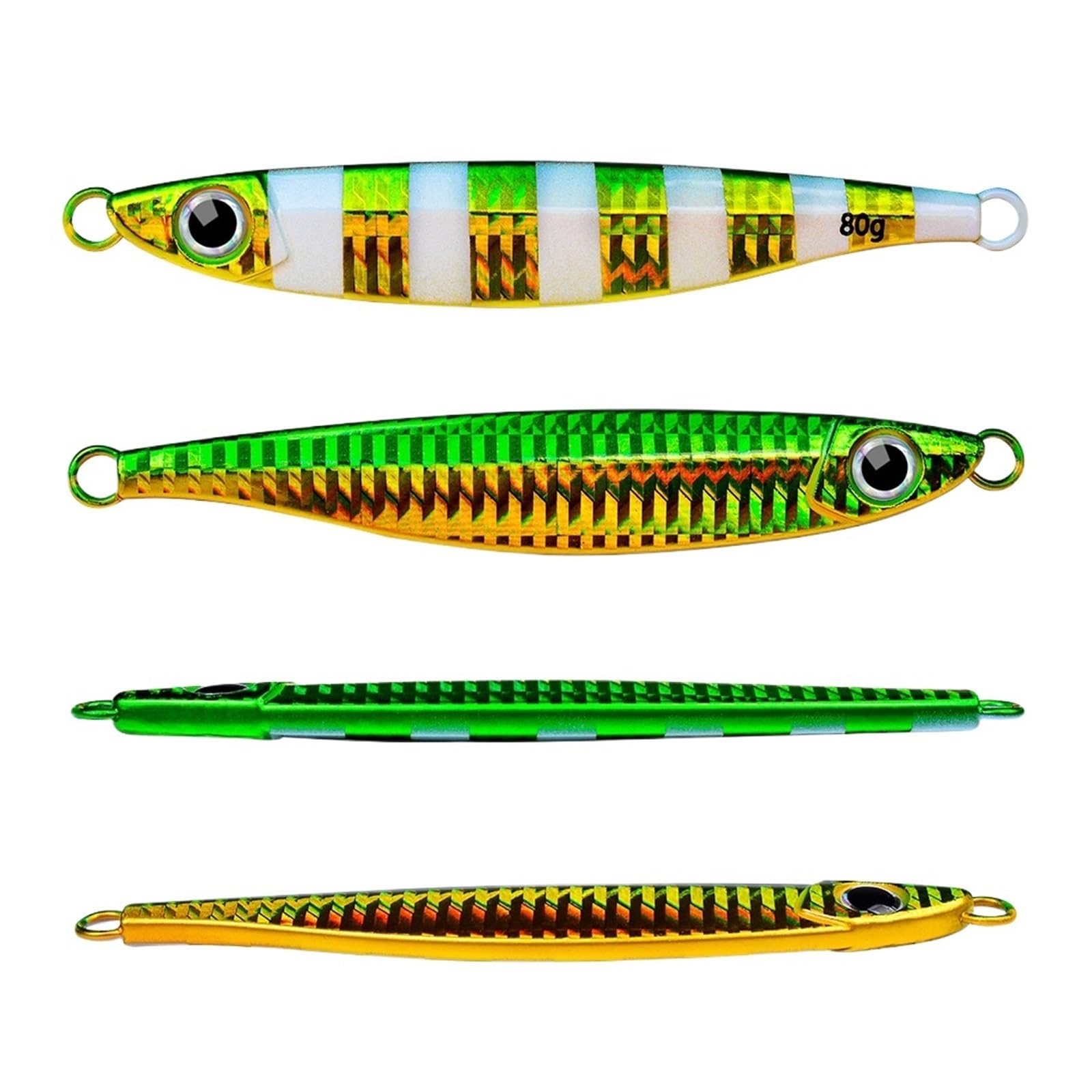 INEOUT 5 Pz/Set Nuovo 14g40g60g80g Fast Sink Luminoso Jigging Richiamo di Pesca Metallo Jig Cucchiaio Pesca Shore Esche Pesce Tonno Esca Acqua Salata Mare