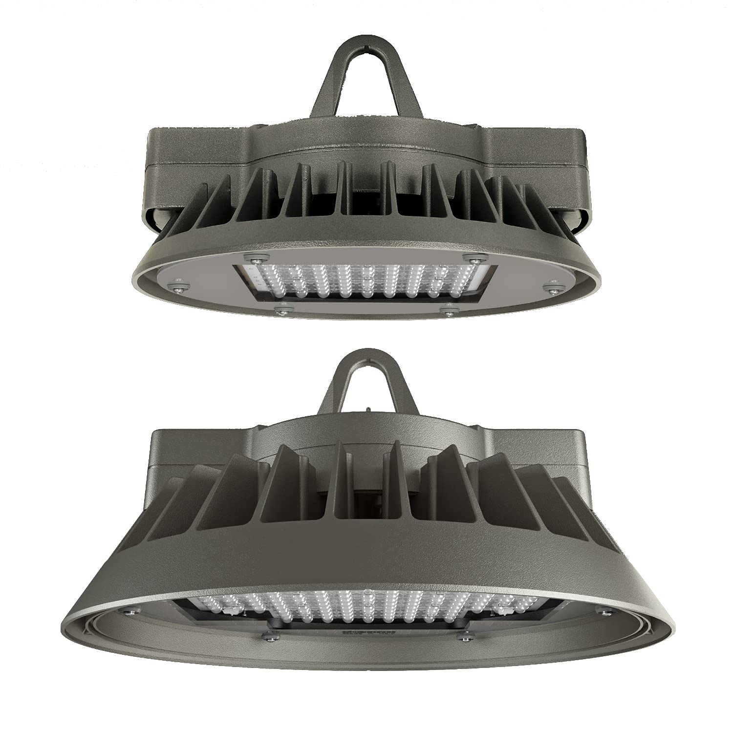 Faretto proiettore modello 2883 Saturno estensivo, LED, cablaggio CLD, 4000K, 19683lm, 151W, protezione IP66, 40 x 40 x 13,6 centimetri, colore grafite (riferimento: 33074200)