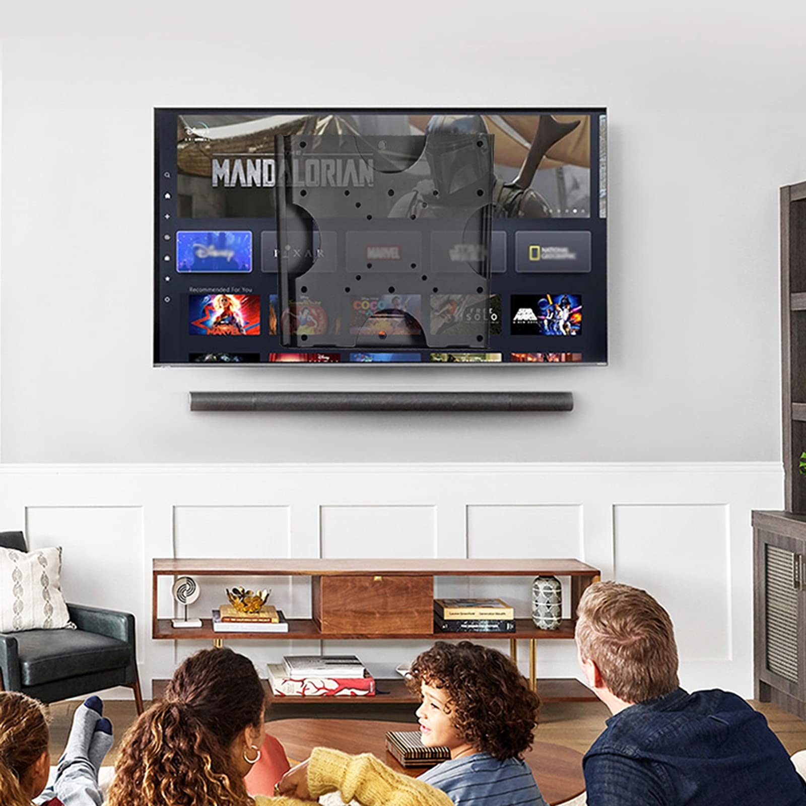 tv Stand Staffa universale per montaggio a parete a schermo piatto a basso profilo fisso Staffa di montaggio per la maggior parte dei televisori a schermo piatto da 26-42 pollici fino a VESA 200x200mm