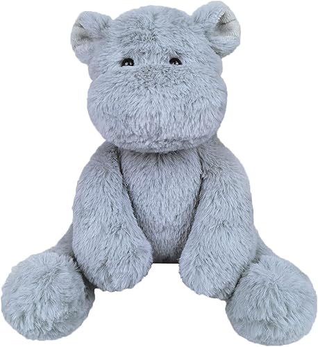 Miniatura 1 de Doindute Juguete de peluche de hipopótamo gris, juguete de peluche suave para niños y niñas, regalos de cumpleaños para niños o novia, 8.5 pulgadas