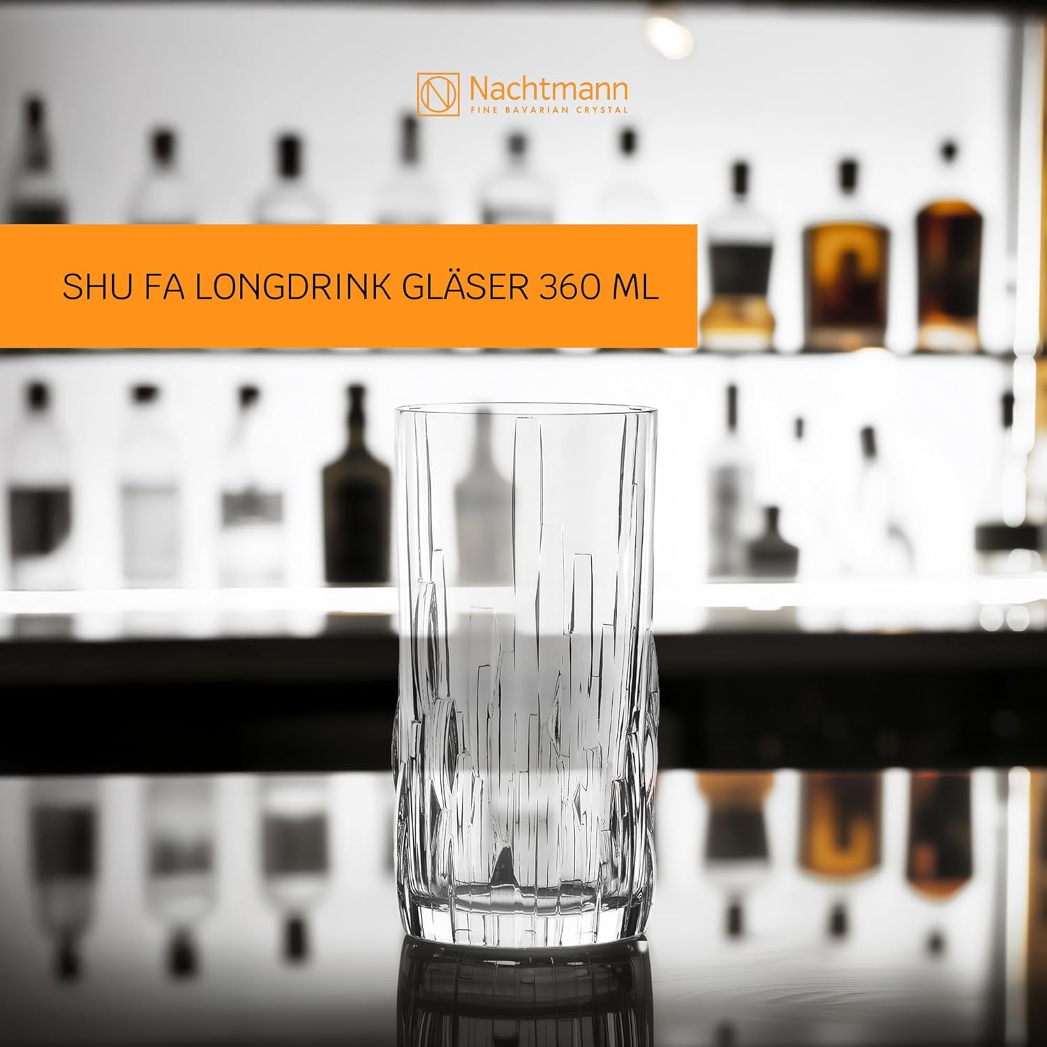 Nachtman, Shu Fa, Long Drink, Set of 4, Clear -