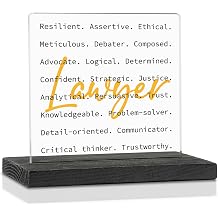 Lawyer Appreciation Gift, Attorney Thank You Decorative Desk Plaque.