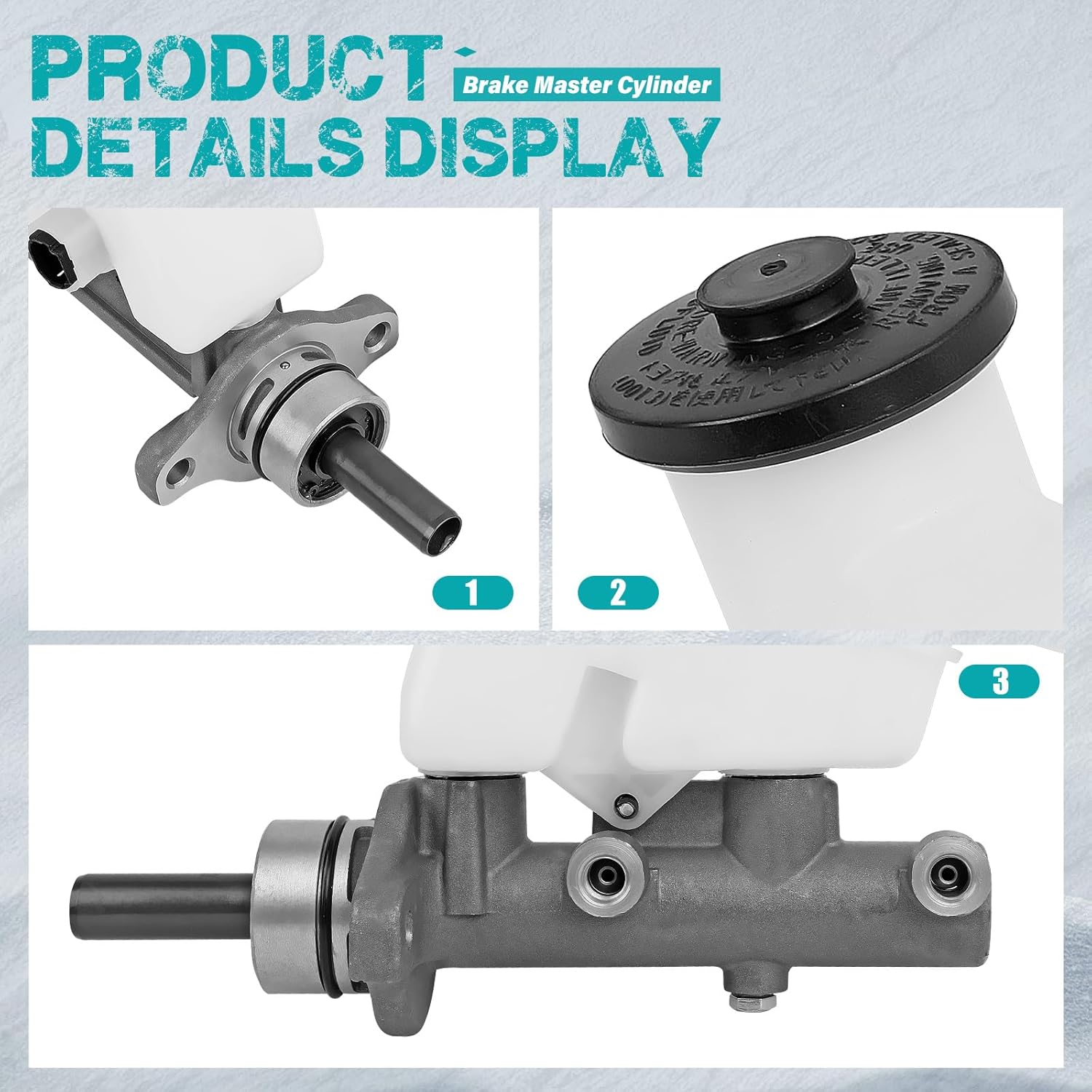 M630471 Brake Master Cylinder with Reservoir and Sensor Compatible with Toyota Yaris 2007-2011 2019 1.5L, Replace OE M630471, 47201-52320, 4720152320