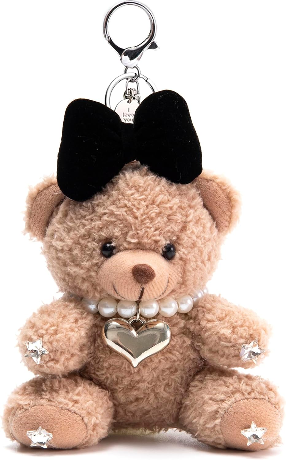 Cute Key Chain Plush Bear Bag Charm Teddy Bear Keychain Gift For Handbag,Purse, Backpack, Car Keys
