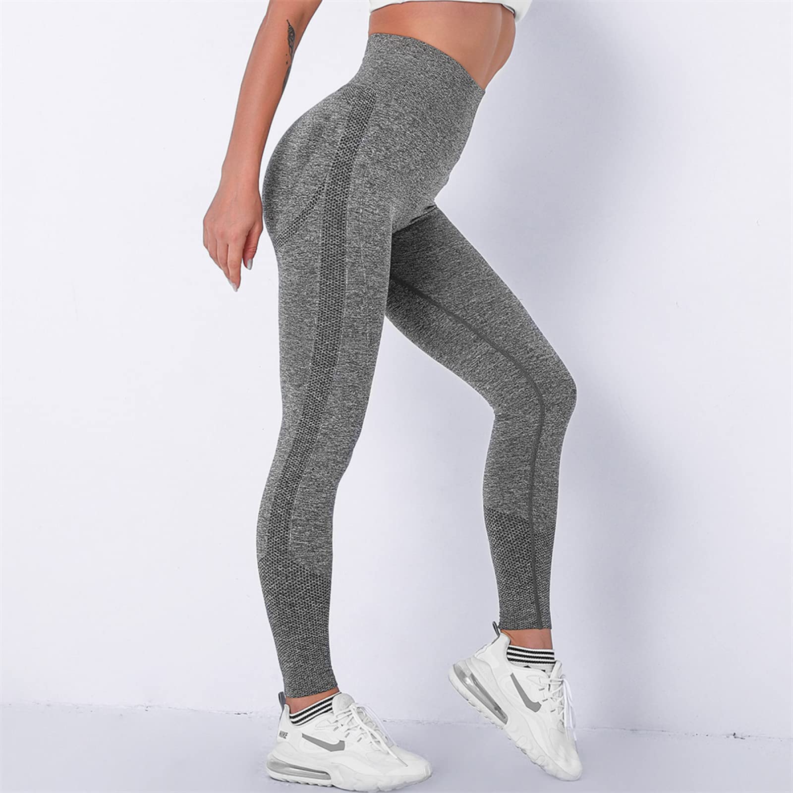 Nahtlose Yogahose Bubble Butt Push Up Sport Leggings Gym Fitness Kompressionsstrumpfhose Workout Laufhose,Farbe2,m