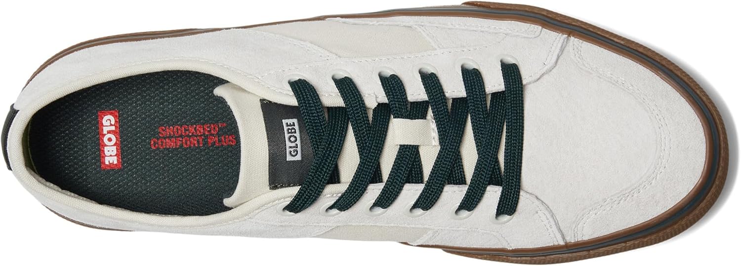 Globe Men's Surplus Skate Shoe, White/Gum, 9