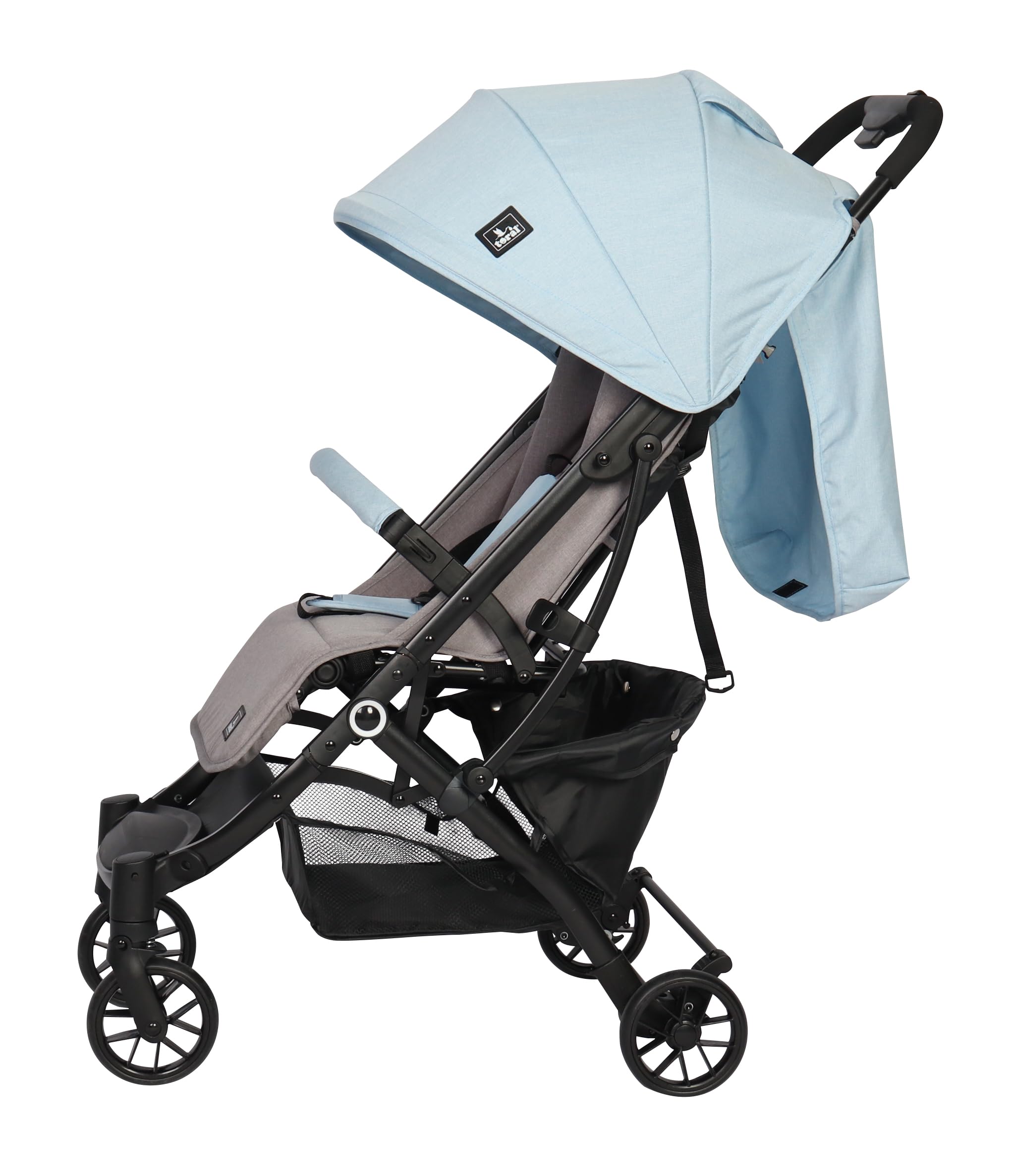 Toral Silla de Paseo Ligera Modelo Neo - Silla Paseo Ligera o Carrito bebe con Arnés, Respaldo Reclinable y con Capota Ajustable - Carro Bebe Color Azul