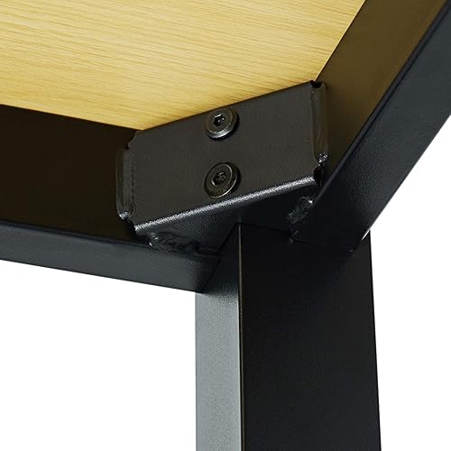 Miniatura 4 de DECOHOLIC Escritorio moderno para computadora de 63 pulgadas estación de trabajo grande escritorio de oficina mesa de computadora para estudio