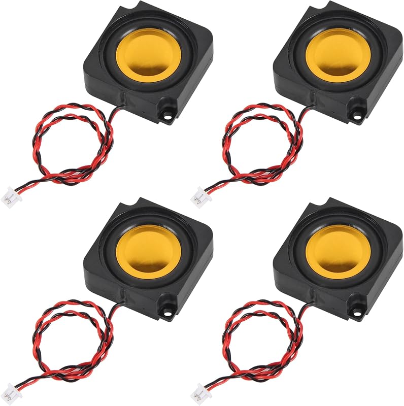 ACEIRMC 4 parlantes de 2 W, 8 Ω, mini parlante de cavidad única, micro parlante de cavidad de rango completo para Arduino con interfaz JST-PH1.25-2 pines para pequeños proyectos electrónicos, máquina de publicidad, monitores de TV LCD