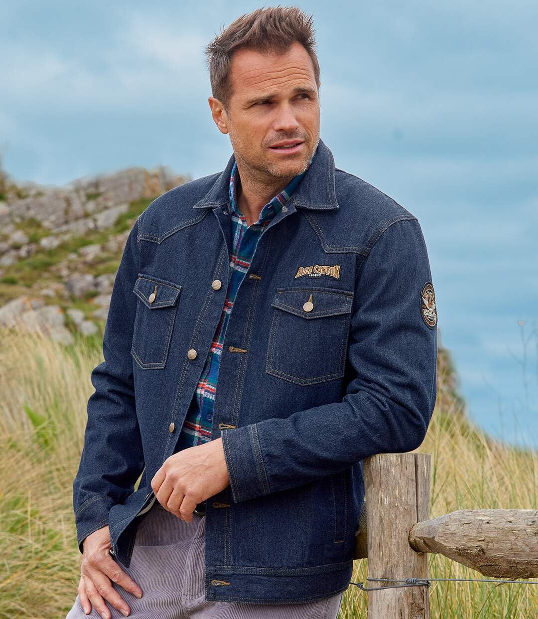 ATLAS FOR MEN - Jeansjacke - Erhältlich in großen Größen von M bis 5XL