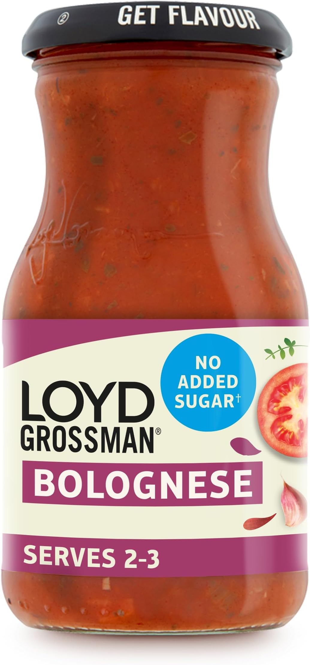 No Added Sugar Italian Bolognese Sauce – Sun-Ripened Tomatoes & Fragrant Herbs, 350 g Jar (Pack of 1)