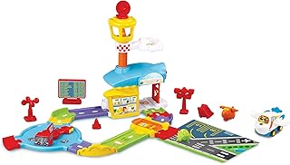 VTech 548803 Toot Drivers Airport, Car Tracks for Kids with Lights and Sounds, Musical Toy, Suitable for Boys & Girls 12 Months, 2, 3, 4 + Years, English Version