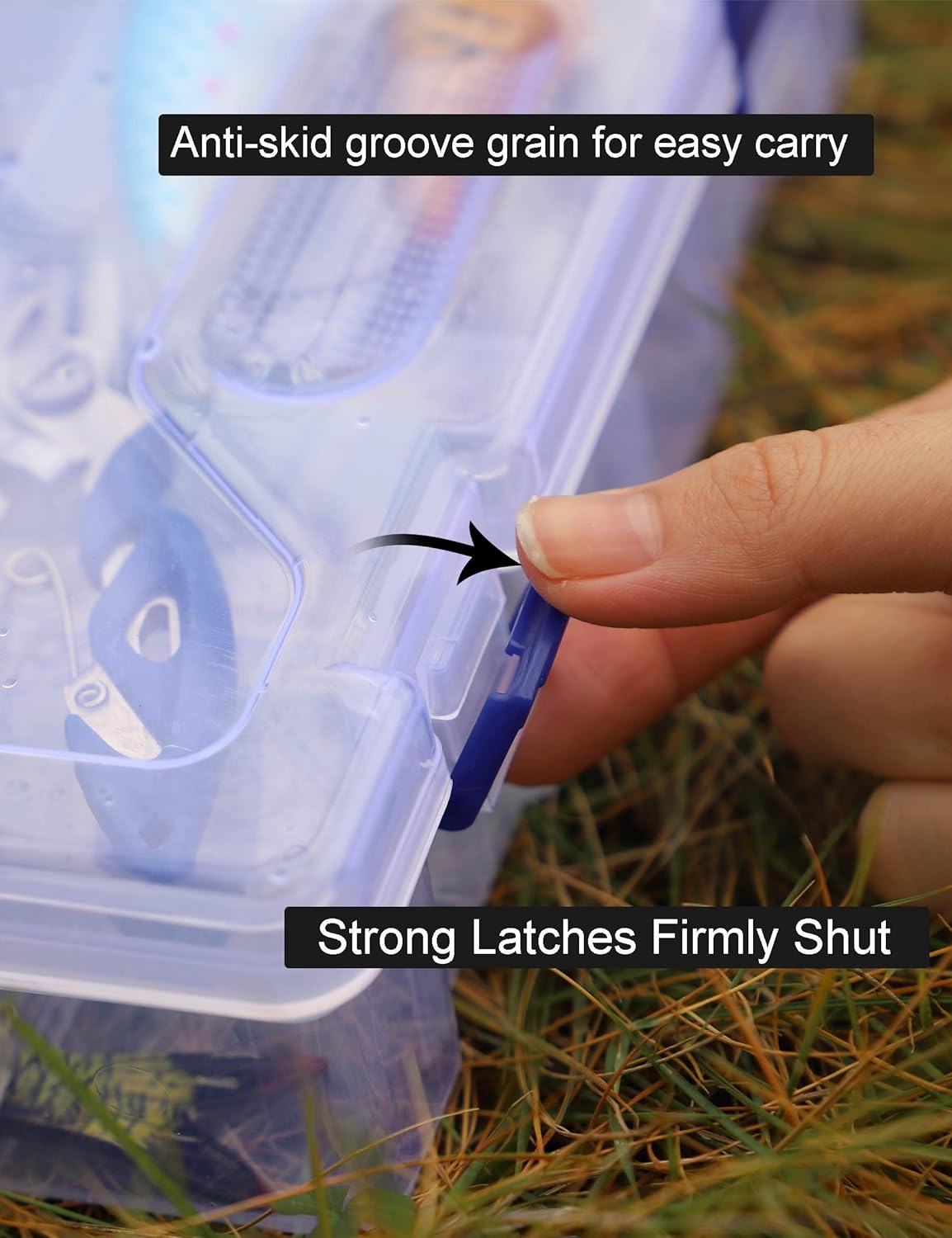 Avlcoaky Tackle Box Fishing Tackle Box Organizer with Movable Tray Snackle Box Charcuterie Container Tacklebox for Snacks Plastic Organizer Fishing Box : Sports & Outdoors