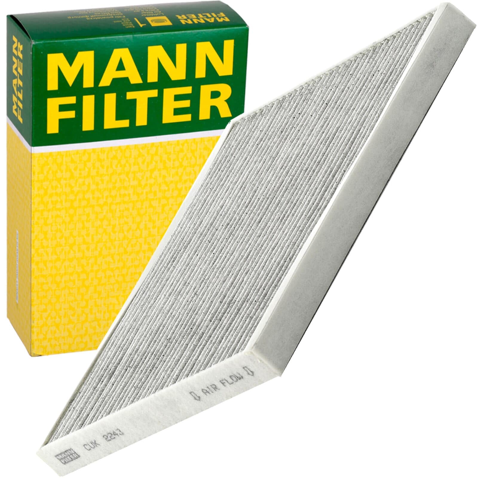 Mann Inspektionspaket+5L 5W-30 Öl | HU612/2X+CUK2243+C21005+4x UPT2+1213800200+MN1801 Kompatibel mit Adam (M13)