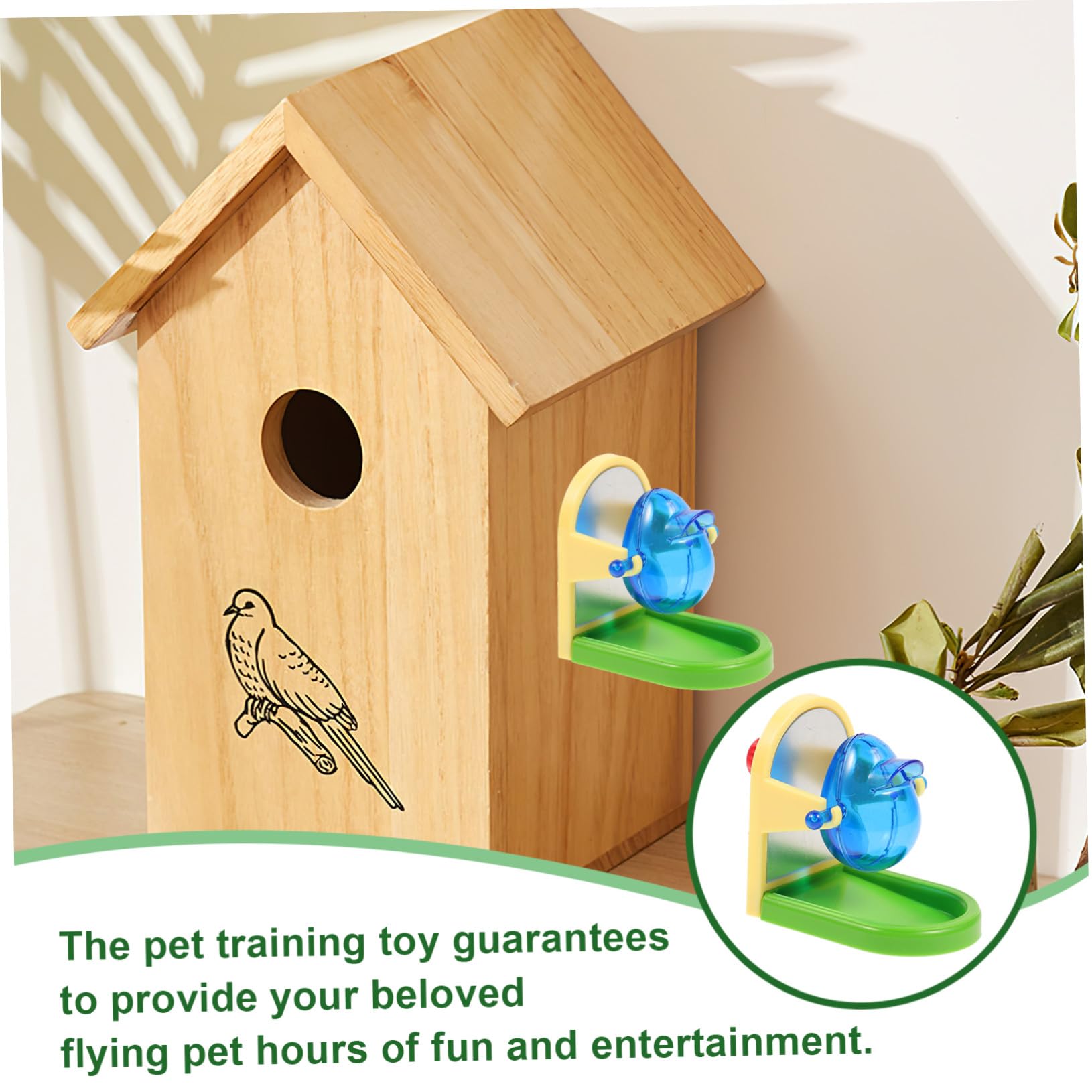 TOYANDONA Juguete para Loros Ligero de Plástico, Dispensador de Alimentos Simple para Pájaros, Entretenido y Divertido para Entrenamiento de Mascotas Color Aleatorio