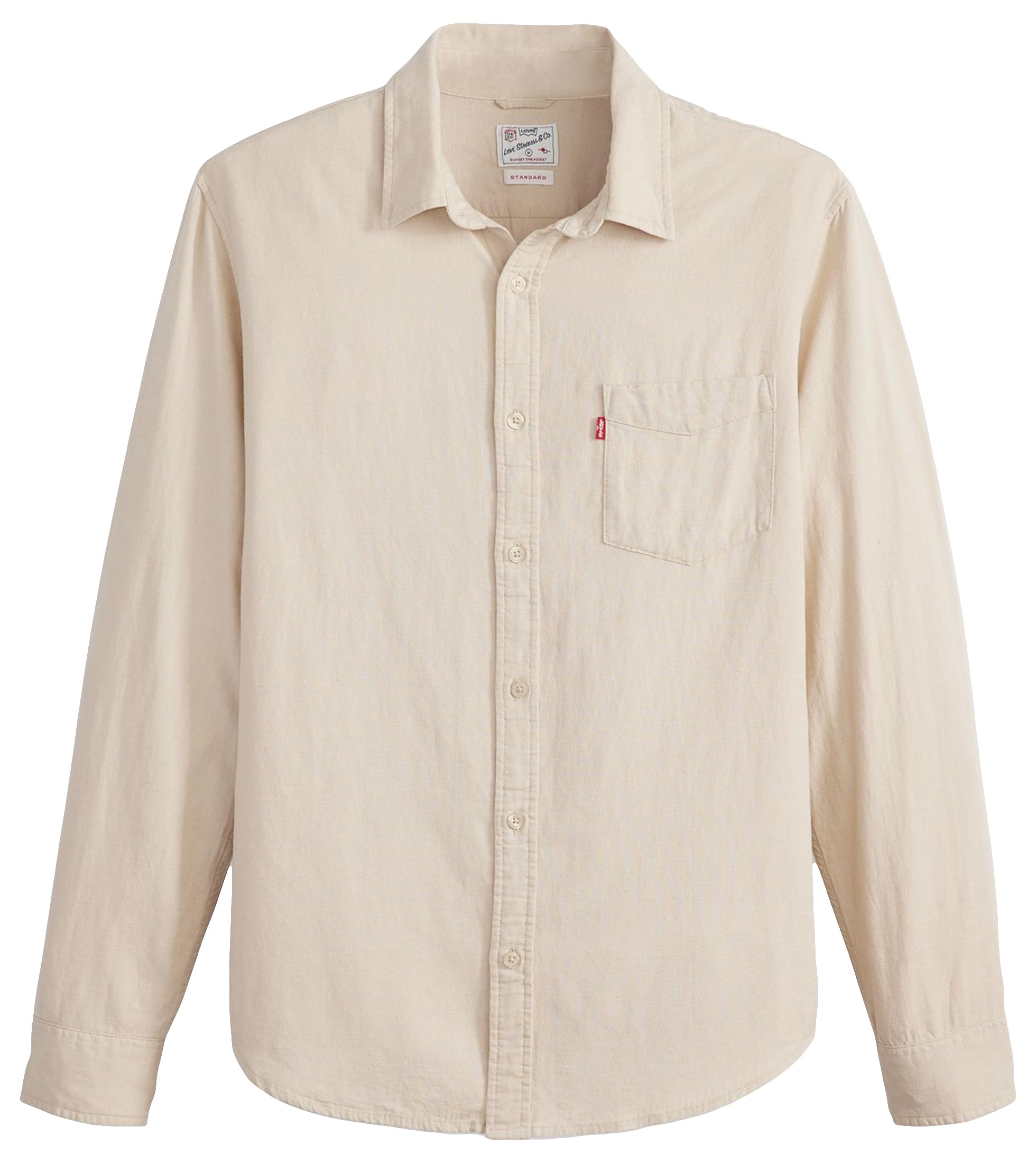 Levi's Men's Sunset 1-Pocket Standard Shirt, Porridge, XXL
