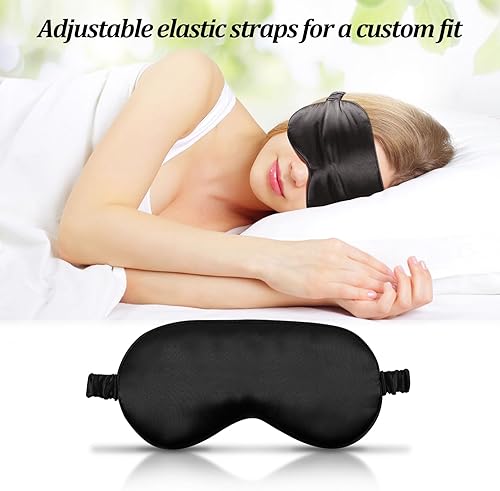 Miniatura 8 de Máscara de dormir para dormir de lado, máscaras de ojos para dormir, 100% bloqueo de luz, suave y cómoda, cubierta ultraligera para hombres y