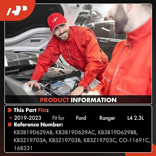 Miniatura 2 de A-Premium Compresor de aire acondicionado con embrague compatible con Ford Range 2019 2020 2021 2022 2023 2.3L