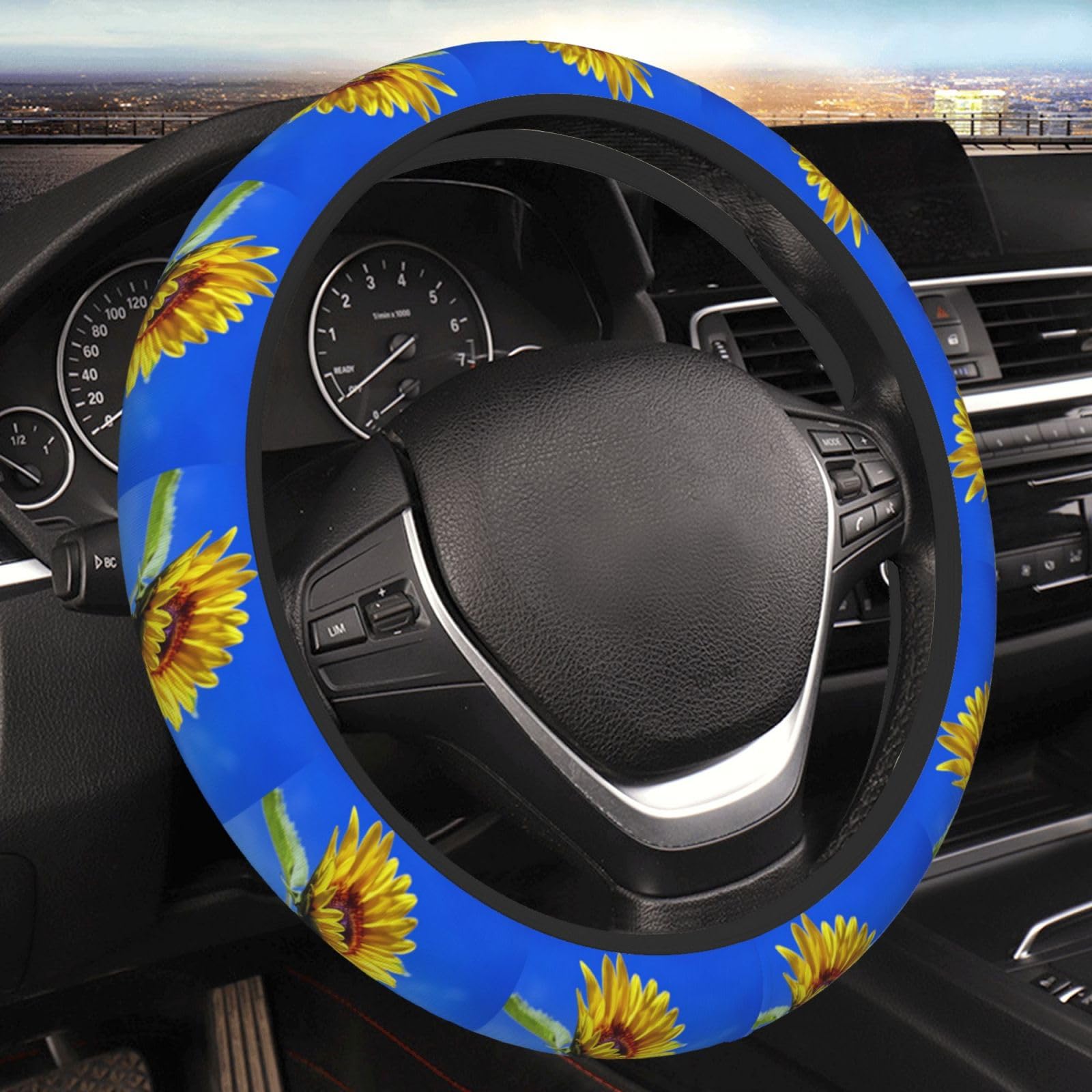 Custom Steering Wheel Cover – Personalized With Your Image Or Text, Anti-Slip Rubber Cover (Style 2)