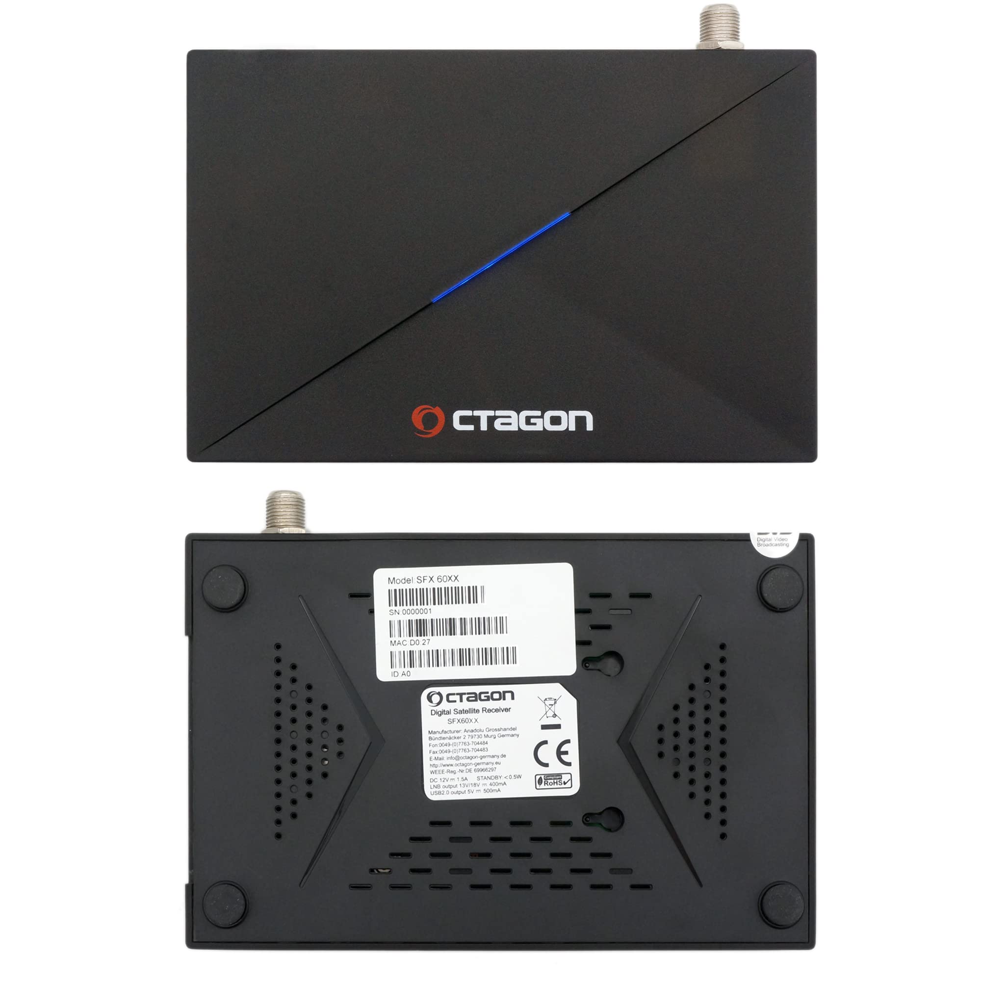 EasyMouse Octagon SFX6018 - VAR Listing (SFX6018 S2+IP no WiFi)