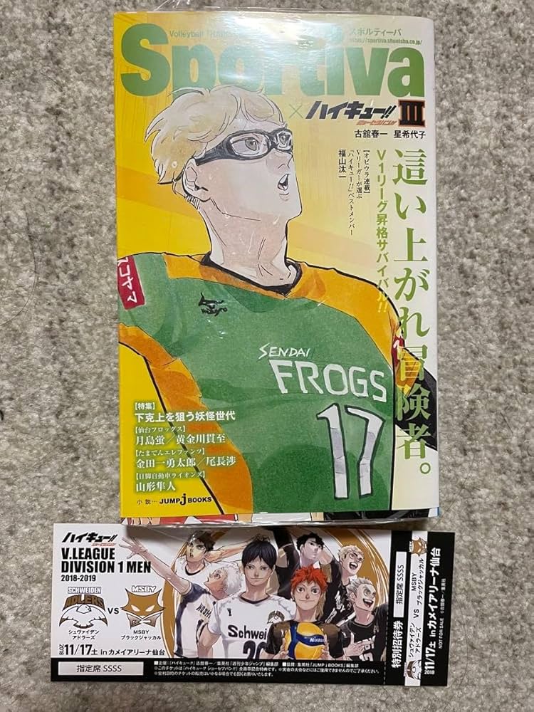 ハイキュー‼︎ショーセツバン‼︎ sportiva チケット風しおり