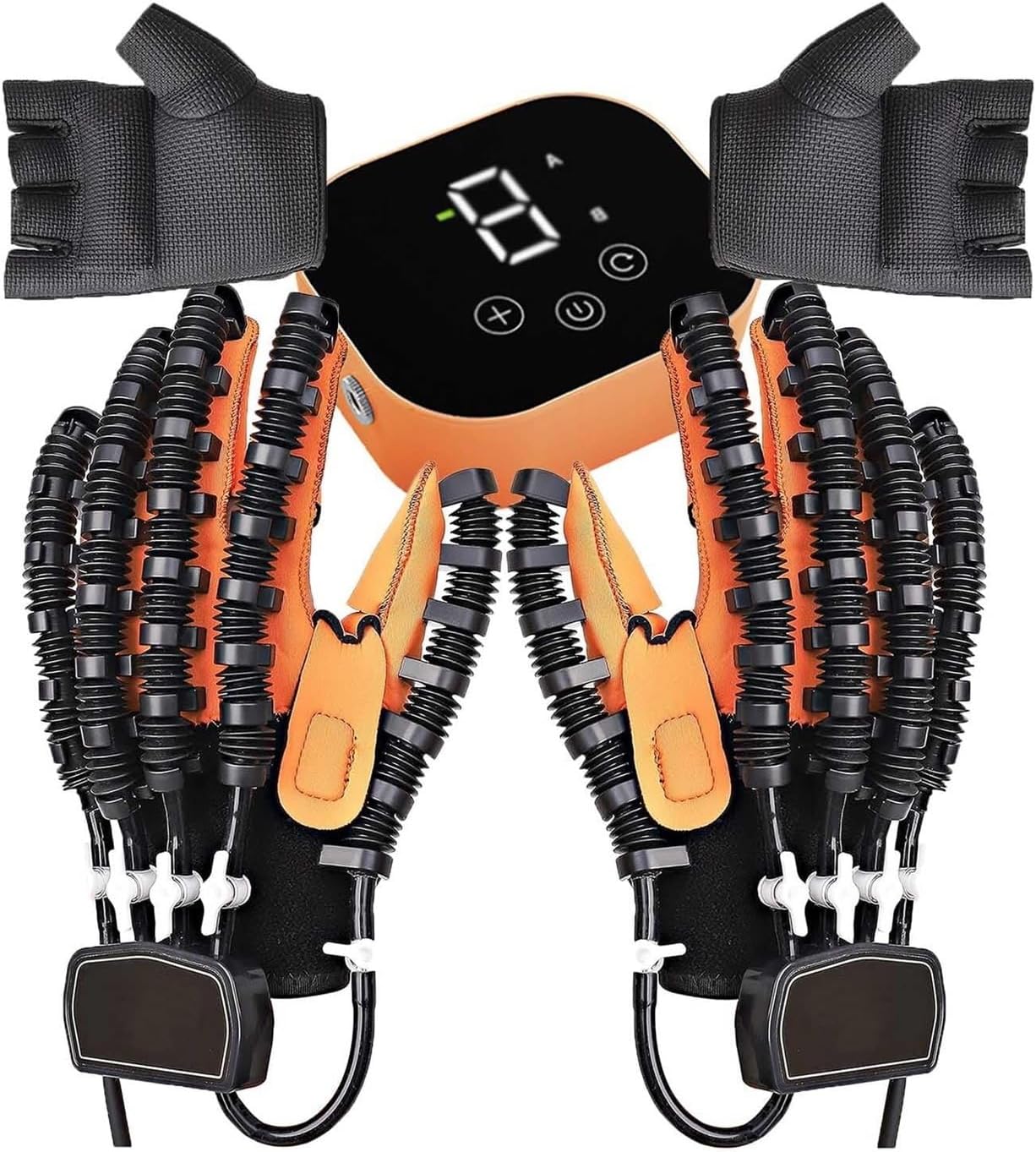Robotic Hand Rehabilitation Glove for Stroke Recovery, Hand Therapy Device with Mirror Therapy Mode & 5 Intensity Levels, Finger Flexion and Extension Exerciser for Home Use, Portable Design