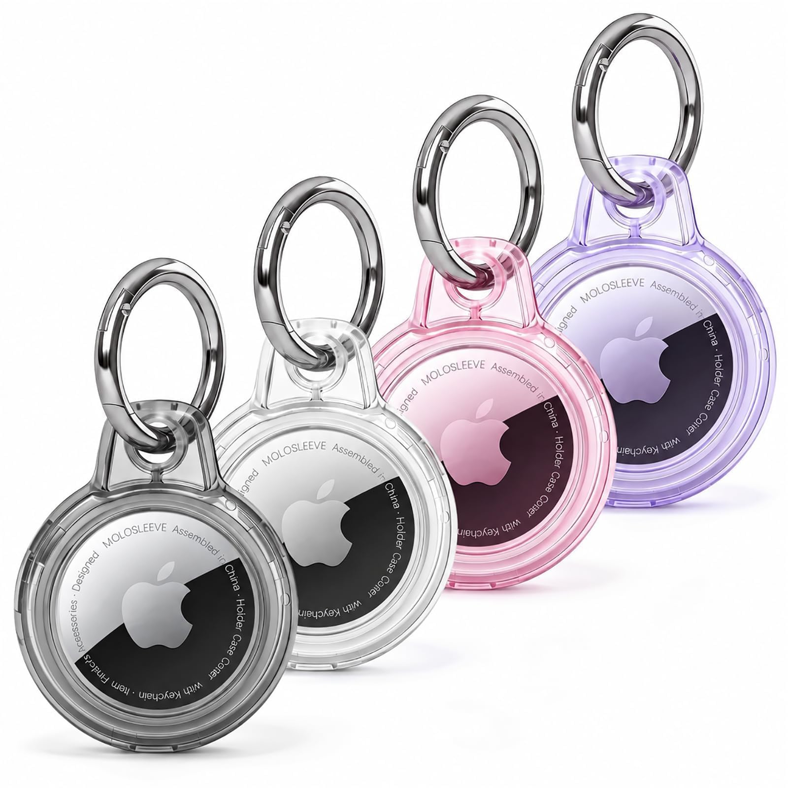 MOLOSLEEVE Waterproof Holder for AirTag 2nd &amp; 1st Generation, Multicolor-3