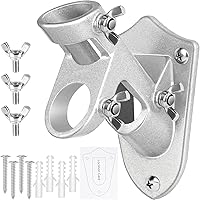 Vista 1 de Soporte para poste de bandera, soporte de poste de bandera para exteriores de casa, soporte de montaje de bandera de metal resistente, soportes