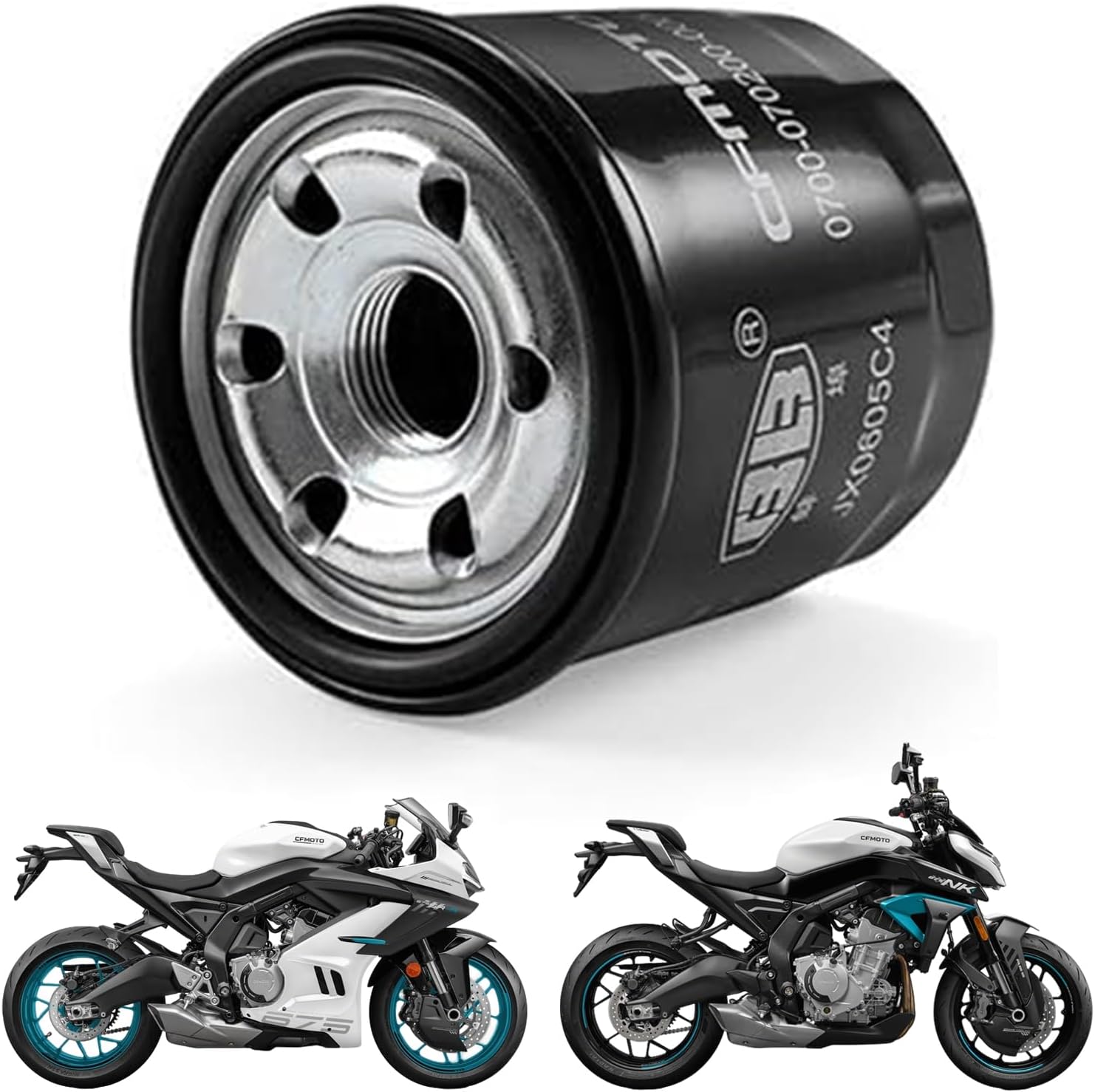 Stock Engine Oil Filter Compatible with CFMOTO 675SS/675NK 2025 2026,0700-070200-0001,Durable Construction,High-efficiency Filtration,CFMOTO 675SS Accessories,CFMOTO 675NK Accessories