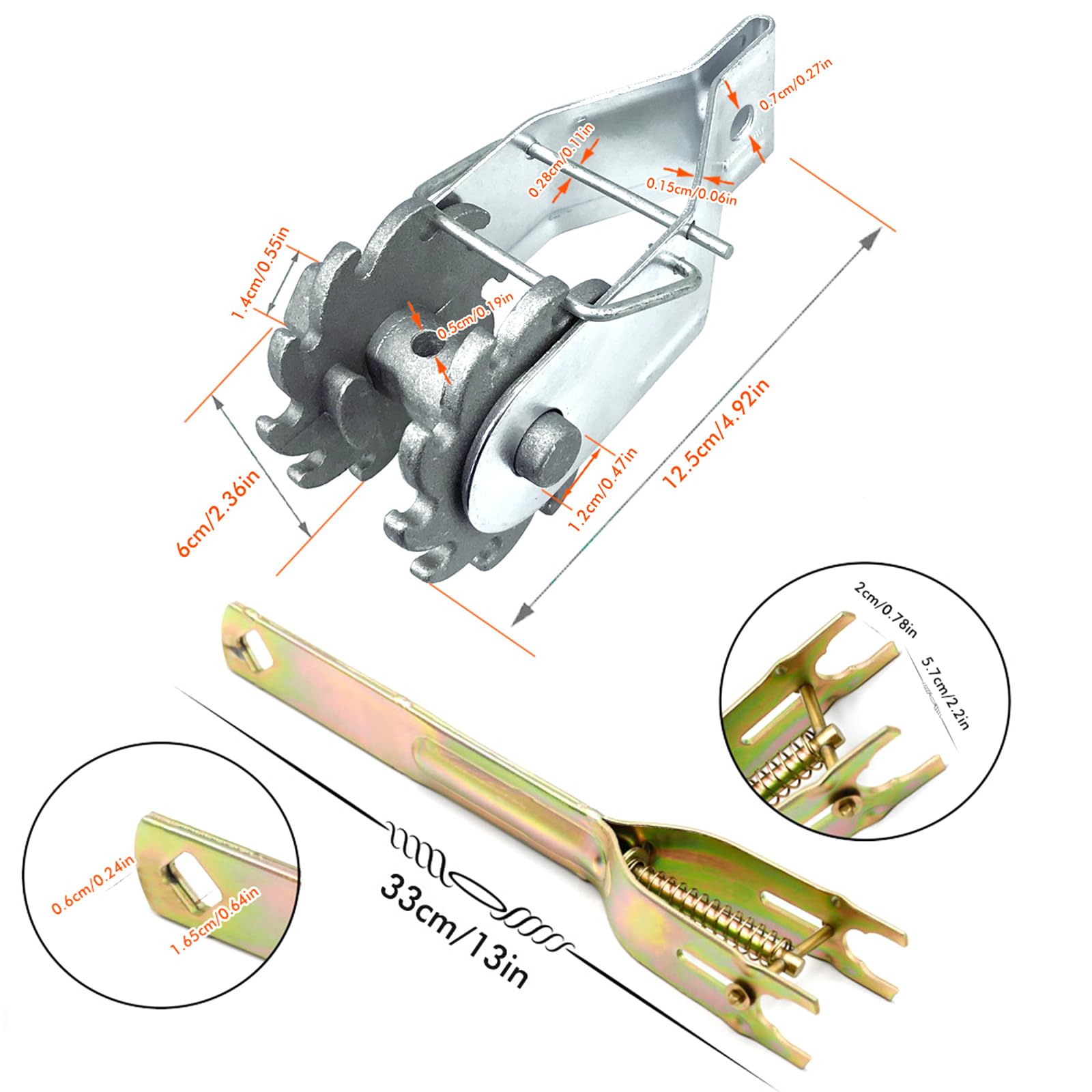 Set di tendicavo con filtro elettrico e maniglia, tendicavo con gestione a cricchetto, tendicavo per giardino e fattoria, tendicavo a molla per installazione di recinzioni