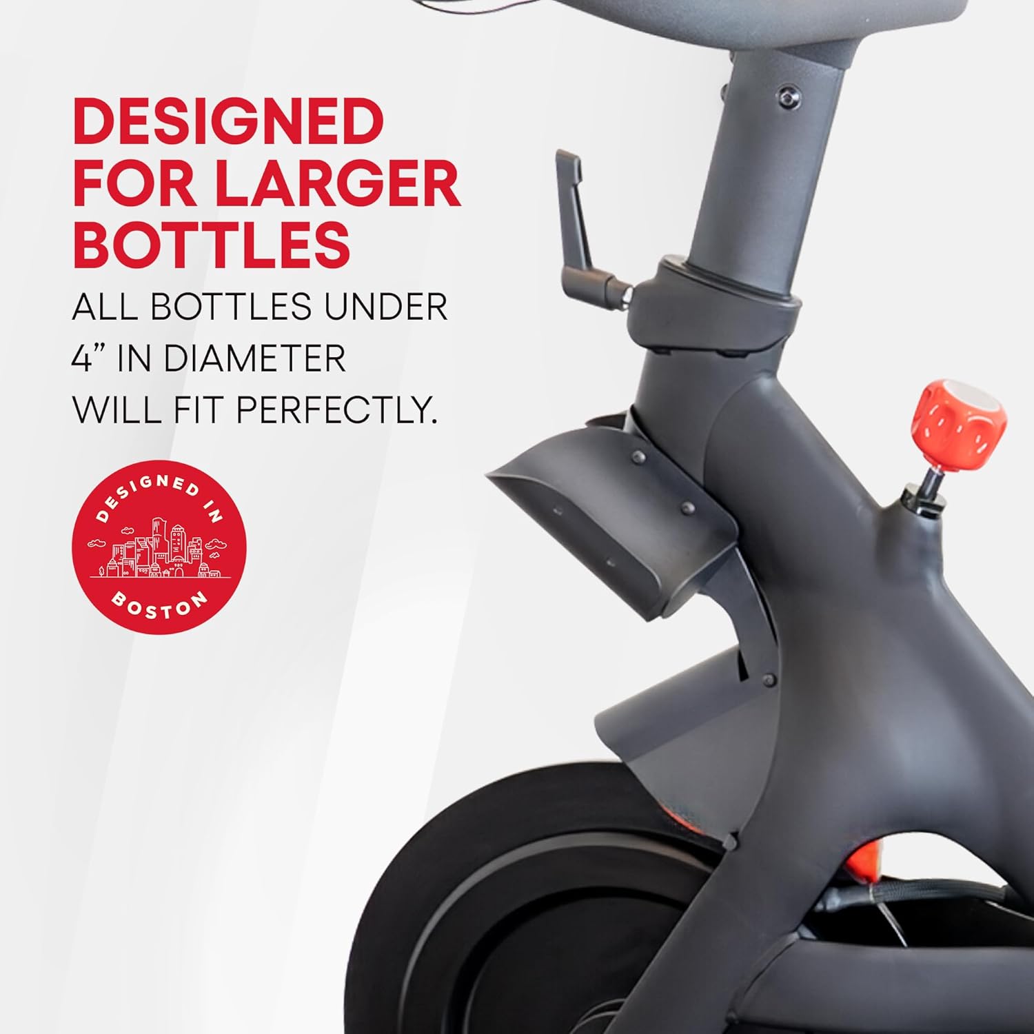 XL Replacement Bottle Holders for Original Peloton Bike and Cross Training Bike with Mounting Bracket, Solid All-Black Metal Design, Direct Replacement Mount - Fits YETI + Nalgene + Hydro Flask