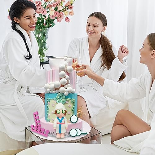 Miniatura 3 de Bolas de decoración de pasteles de spa, decoración para tartas, suministros de fiesta temática de spa, para maquillaje, fiesta de cumpleaños,