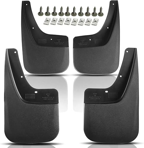 YHTAUTO Protectores contra salpicaduras para GMC Sierra 1500 (Limited), Sierra 25003500 HD, con modelo de rueda trasera única, accesorios para