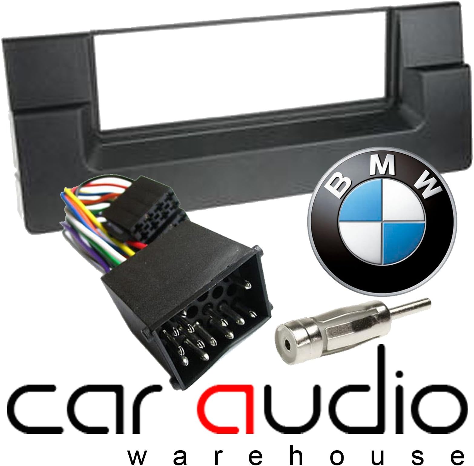5 Series E39 1995 - 2003 - Car Stereo Radio Fascia Facia Panel ISO (Round Pins) Aerial Kit