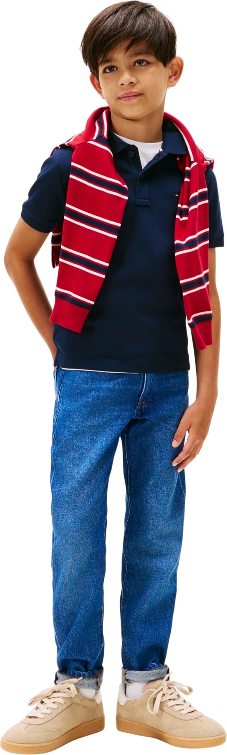 Tommy Hilfiger Jungen Interlock RWB Polo Ss Kb0kb10007 Polos (1er Pack)