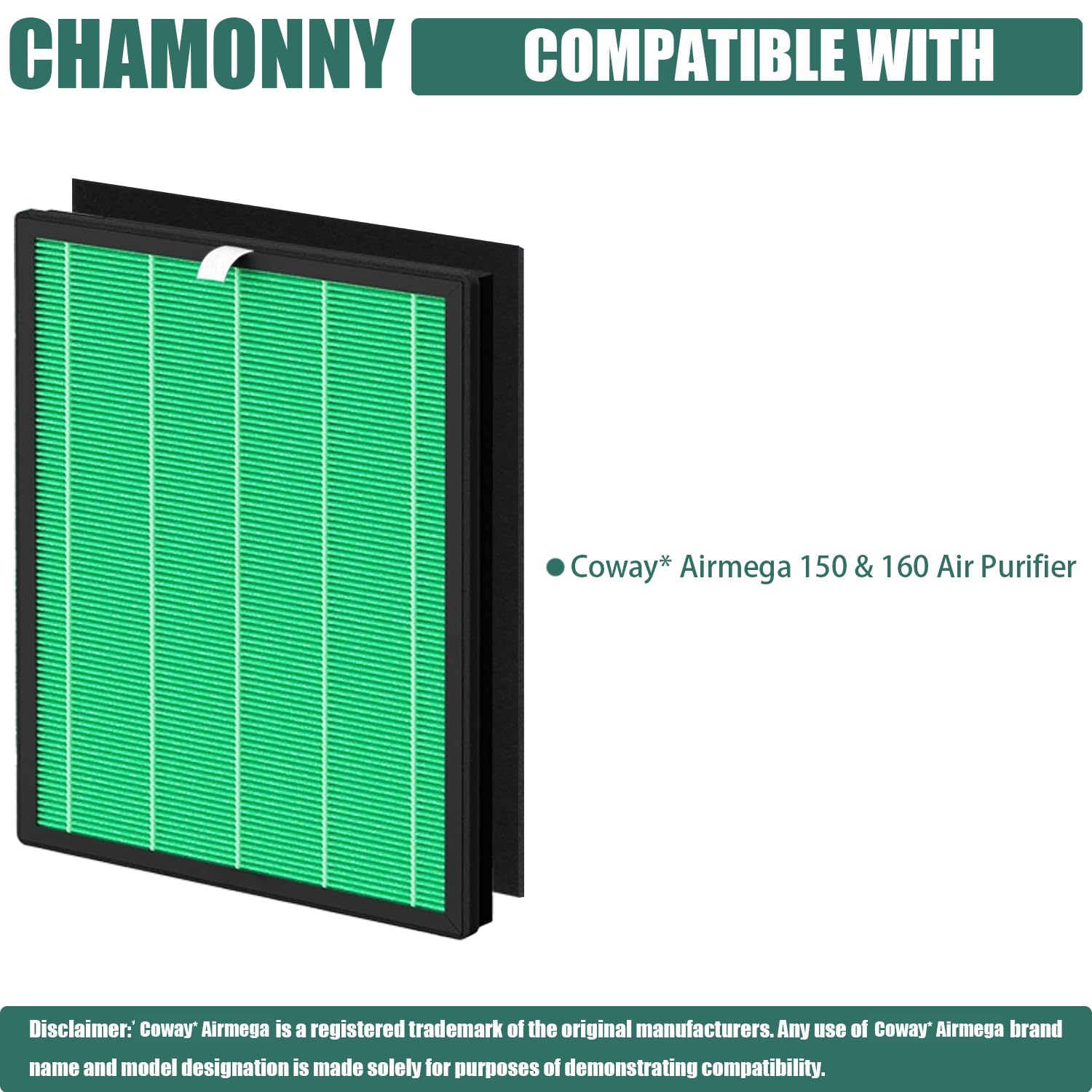 Air Purifier Filter Replacement Kit: 2 filtros HEPA Green True y 8 filtros de carbono activados, compatible con AP-1019C-FP