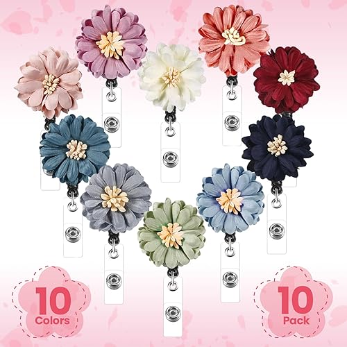 Miniatura 4 de Boao 10 soportes retráctiles para tarjetas de identificación con clip de cocodrilo con clip de cocodrilo para tarjetas