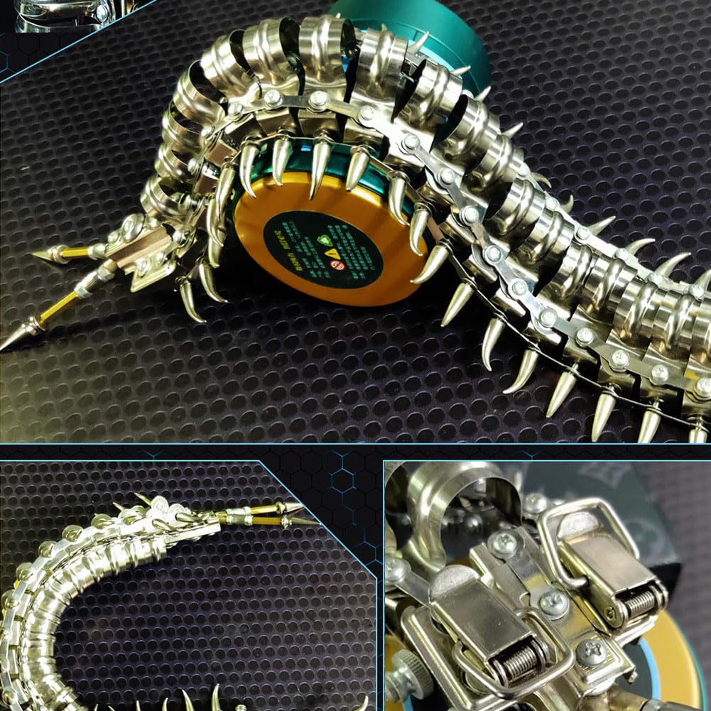 Puzzle 3d Z Metalową Stonogą MożLiwość Samodzielnego DemontażU KróL Stonoga Wykonywanie Modeli Mechanicznych Styl Steampunkowy Edukacyjny Zestaw Do MontażU Z NarzęDzia Ornamente