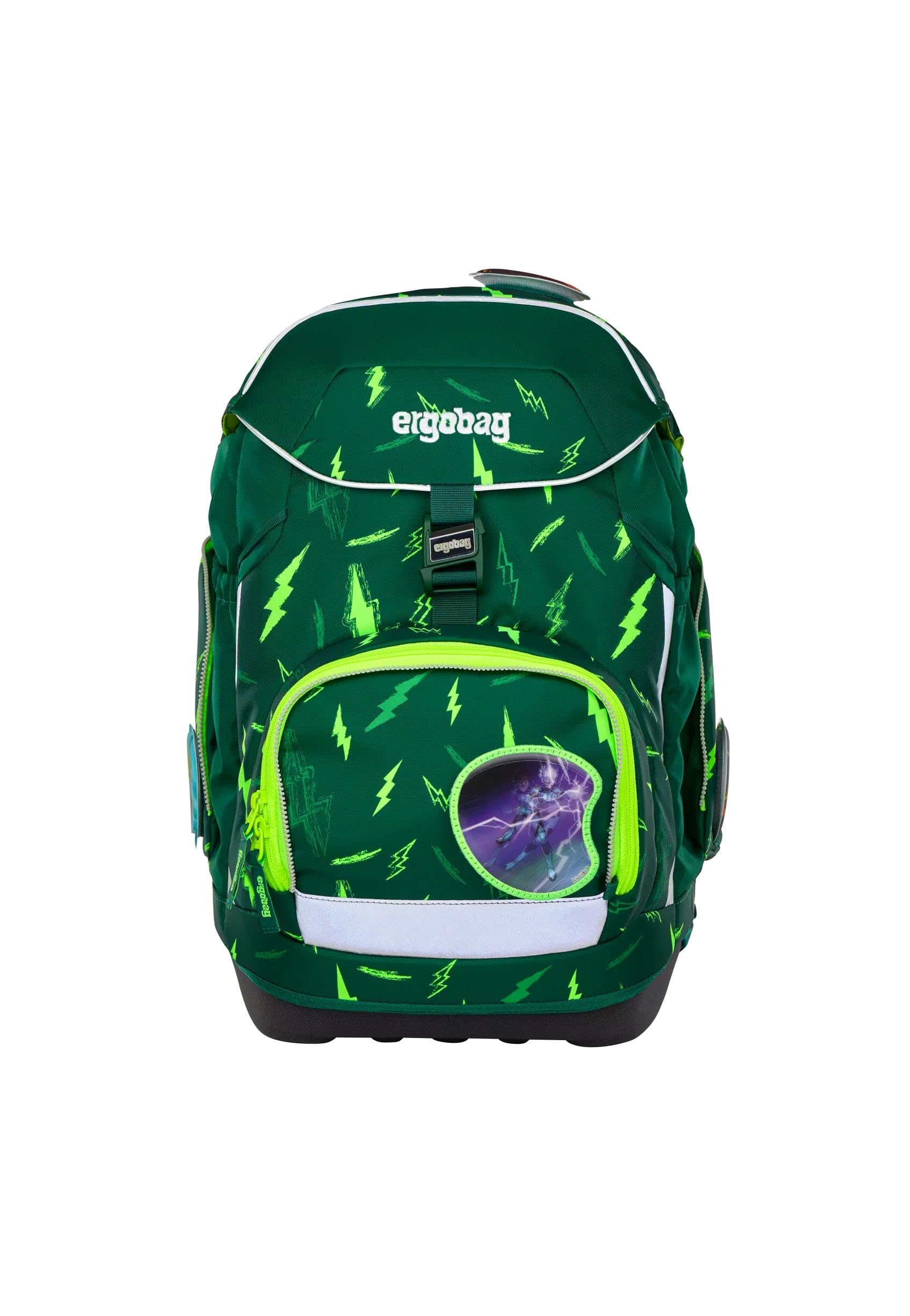 ergobag Schulranzen-Set Pack Set Bärtastisch - Grün