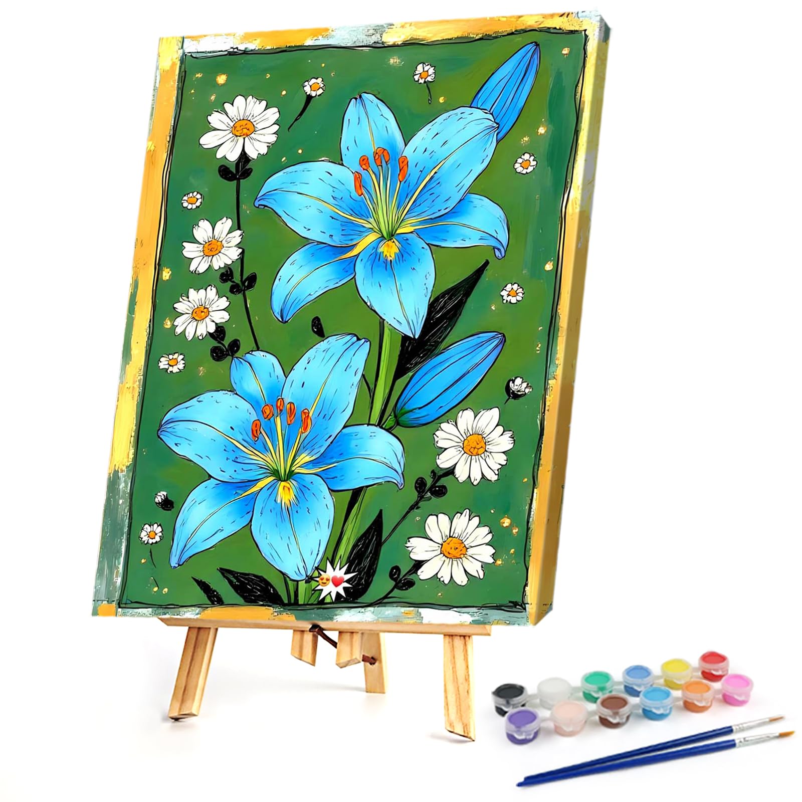 Poetrydraw Pink Tulip Diy Paint By Numbers Kits Drawing Paintwork On Canvas 11.81X15.75inch With Frame Canvas Oil Painting Number Painting For Beginners Adults Gift Home Wall Decor (Pink Tulip)