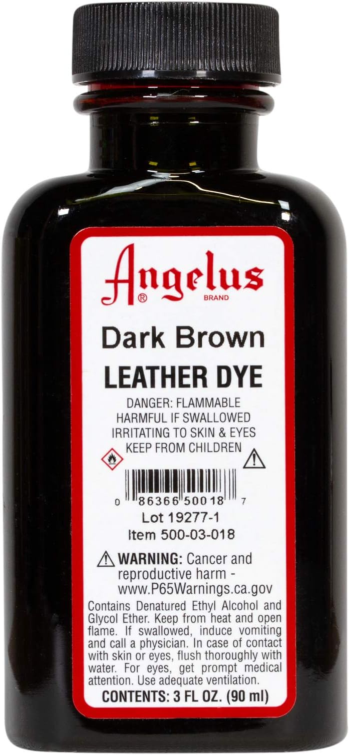 Angelus Leather Dye - 3 Ounces, Dark Brown