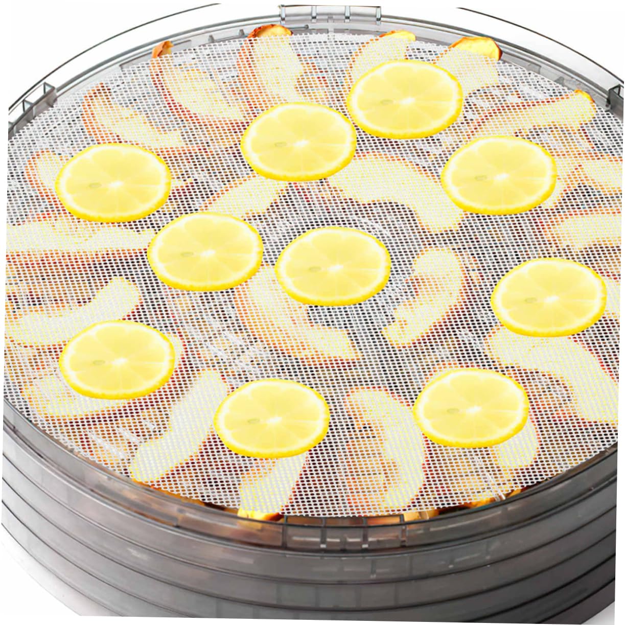 OUNONA 3 Series Almohadilla De Secado Food Dehydrator Tapete De Silicona Reutilizable Silicio Bandejas Para Deshidratador Tapetes Deshidratadores Malla Secadora De Frutas 10 Piezas X 3