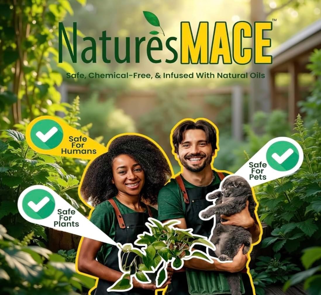 Nature’s Mace Cat Yard & Home Use Concentrate, Plant-Based Formula, Indoor/Outdoor, 40 oz