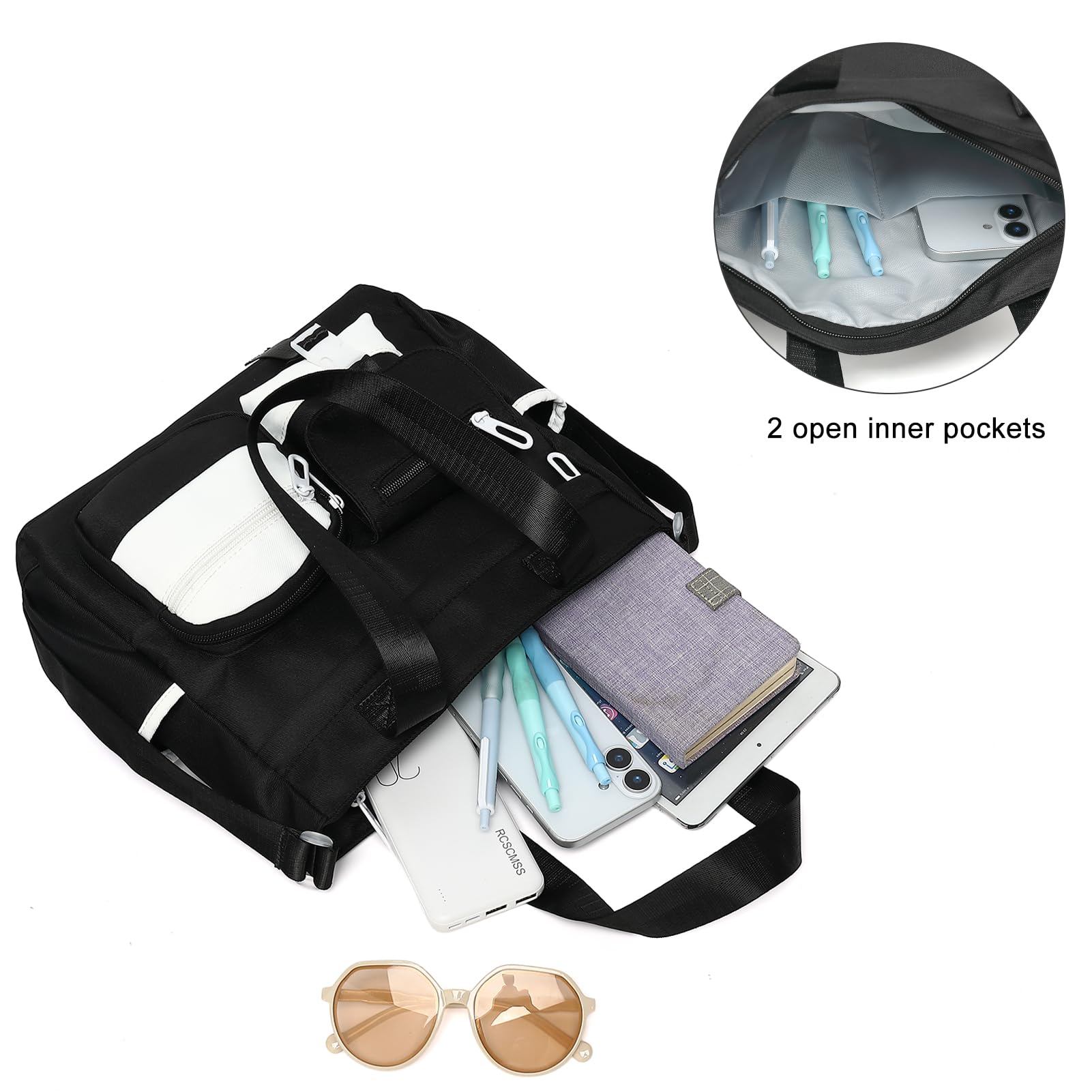 Phaoullzon Urocza torba crossbody dla nastolatek kawaii listonoszka torebka nylonowe torby na ramię