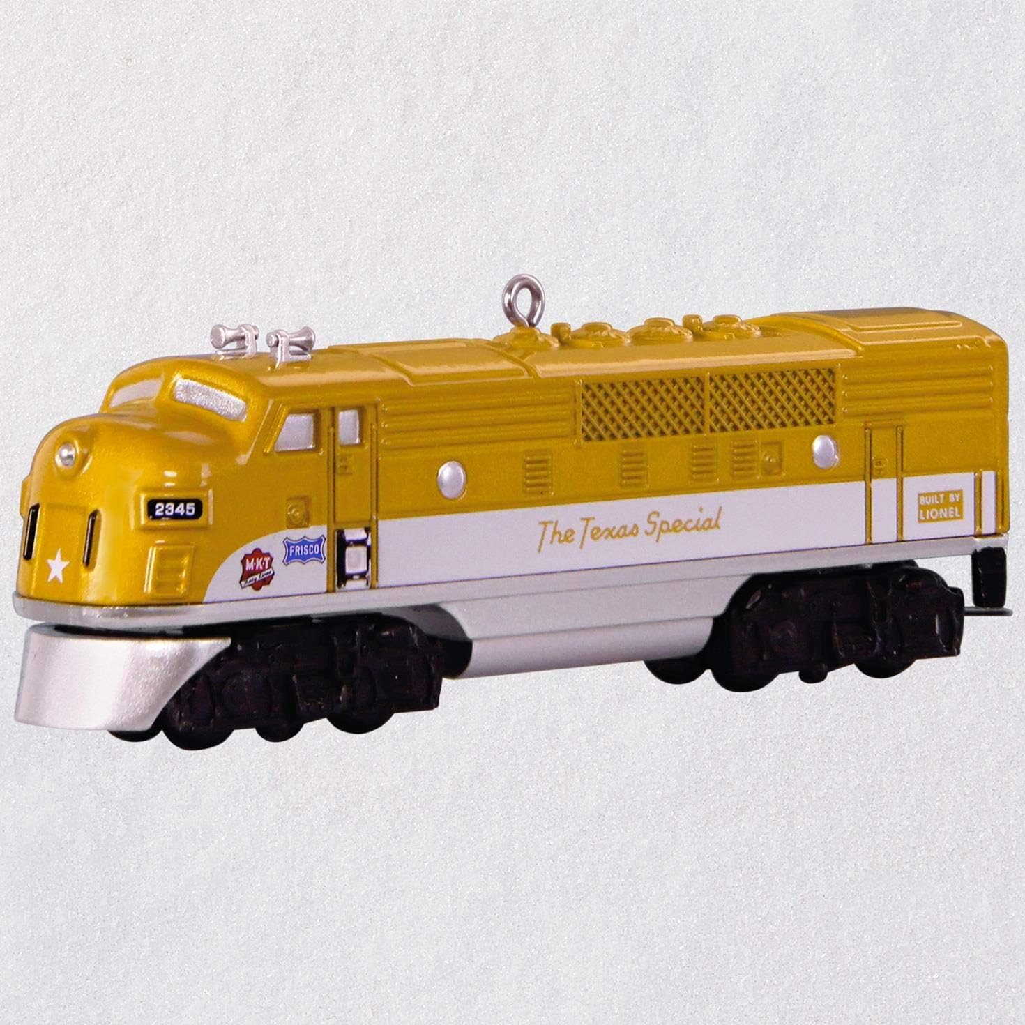 Hallmark Lionel Trains 2245P Gold Texas Special Locomotive Metal Ornament Transportation